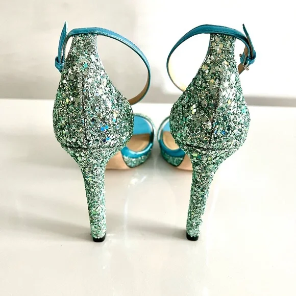 Misty 120 Jimmy Choo Misty 100 Glitter Glitter Heels Jimmy Choo Silver Size 39 EU In Glitter 56824751